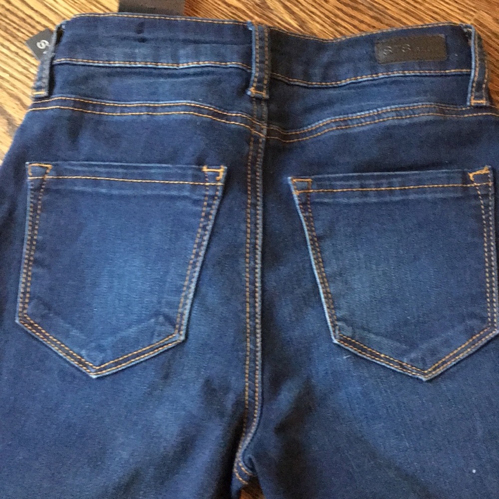 Vintage Y2K Nordstrom STS Blue Mid Rise Dark Denim Bella Skinny Jegging Jeans - Picture 5 of 5